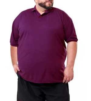Camiseta Gola Polo Piquet Lisa Vinho - 2542