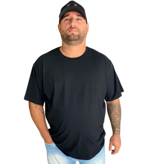 Gola Careca 100% Algodão - Preto